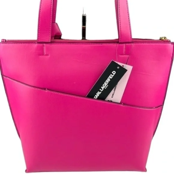 Karl Lagerfeld - ‘Knot - Fuchsia’ 13”x 15”x 5”. NWT. Firm!